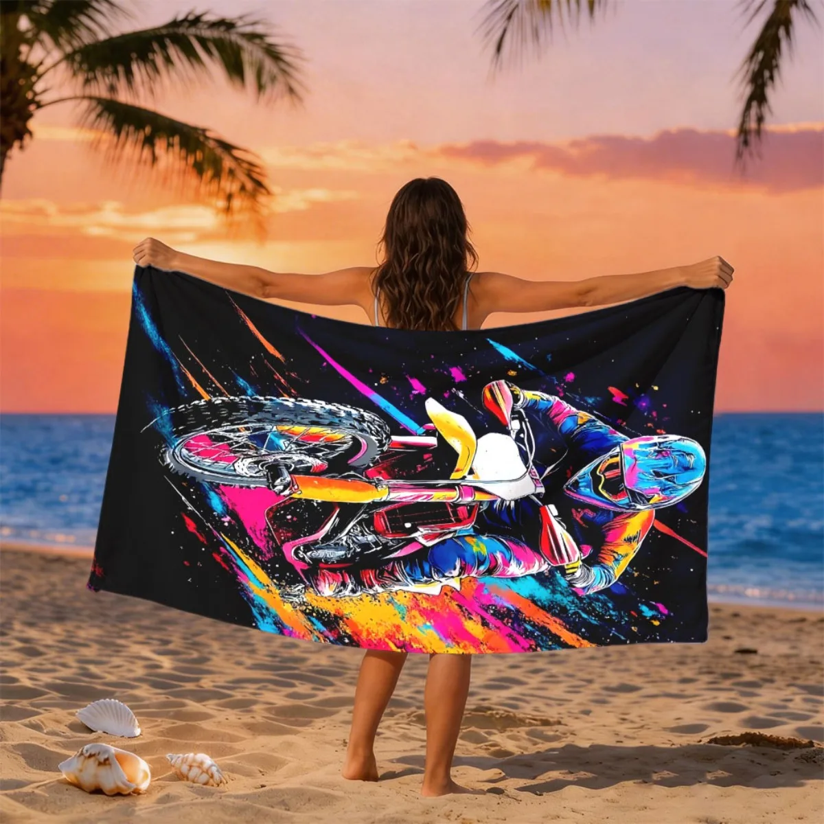 Sarong Men Wrap - منشفة شاطئ كبيرة الحجم للنساء والرجال،