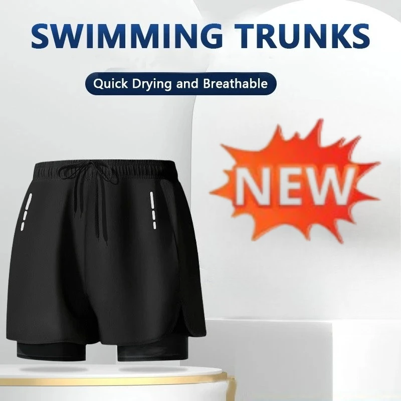 Swim Trunk Quick Dry - شورت سباحة رجالي متعدد الاستخدامات (2