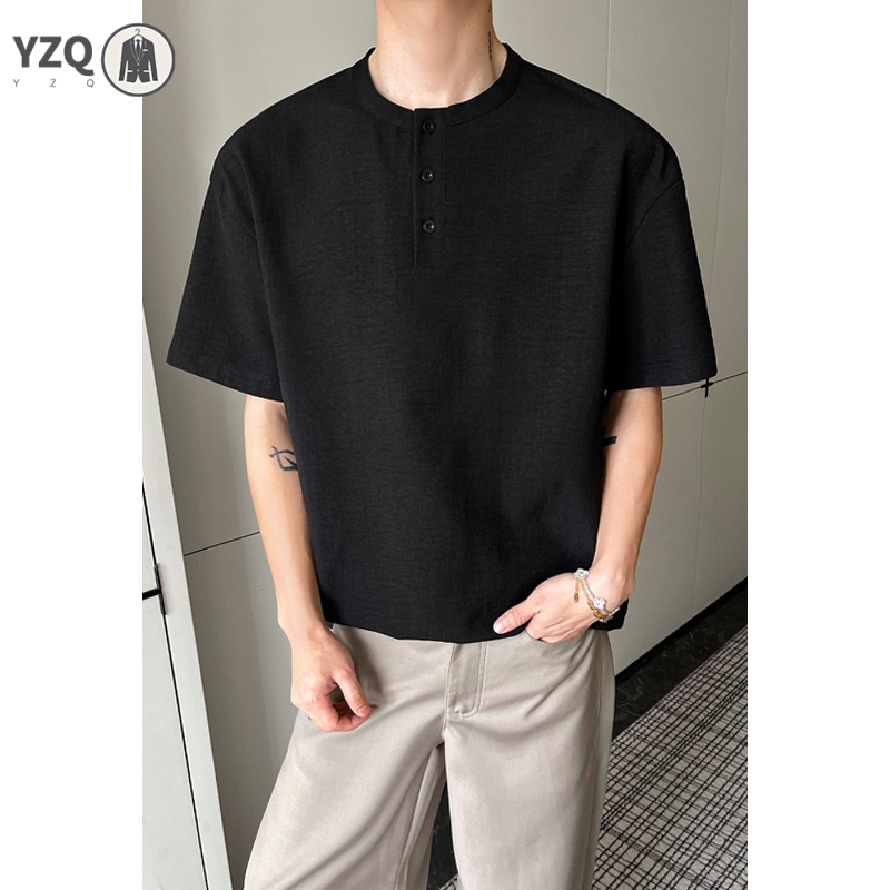 تي شيرت رجالي بأكمام قصيرة من  - مراجعة Linen Shirt Breathable وسعره