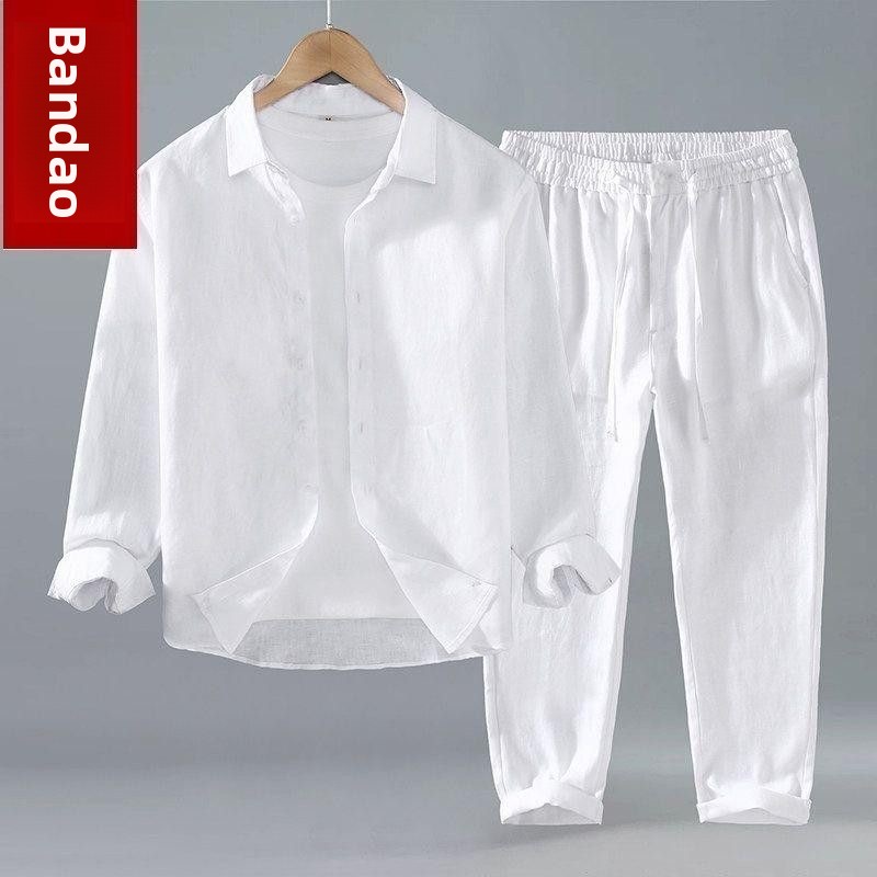 قميص كتان فضفاض بأكمام قصيرة ل - مراجعة Linen Shirt Breathable وسعره