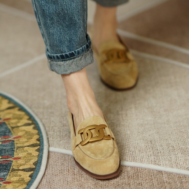 جلد الغزال النساء المتسكعون ال - مراجعة Casual Sandal Leather وسعره