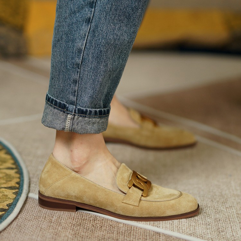 جلد الغزال النساء المتسكعون ال - مراجعة Casual Sandal Leather وسعره