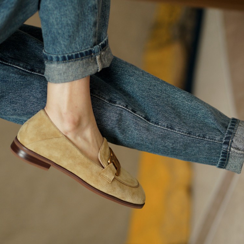 جلد الغزال النساء المتسكعون ال - مراجعة Casual Sandal Leather وسعره